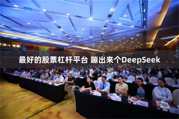 最好的股票杠杆平台 蹦出来个DeepSeek